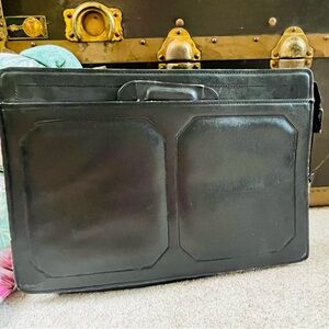 Black Leather Briencase